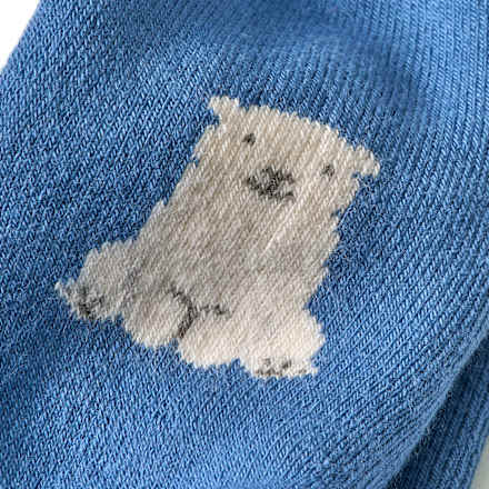 Thermostrumpfhose mit Bären-Motiv, blau, Gr. 86/92 ALANA