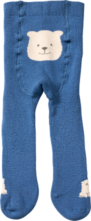 Thermostrumpfhose mit Bären-Motiv, blau, Gr. 86/92 ALANA