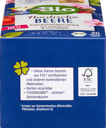 Čaj Nordische Beere, 20 vrećica dmBio