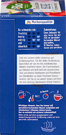 Bylinno-ovocný čaj Nordische Beere dmBio