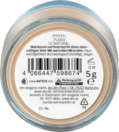 Puder Mineral 02 Natural alverde NATURKOSMETIK