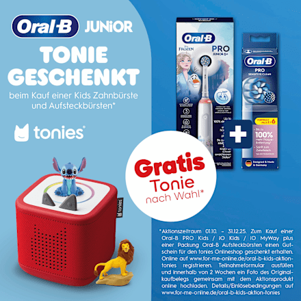 Elektrische Zahnbürste Kinder PRO Junior Frozen, ab 6 Jahren Oral-B