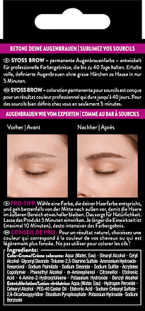 Augenbrauenfarbe Hellbraun 5-1 syoss