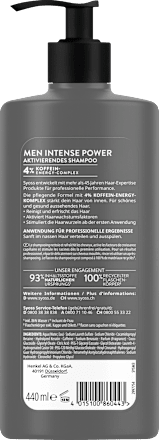 Shampoo Men Intense Power syoss
