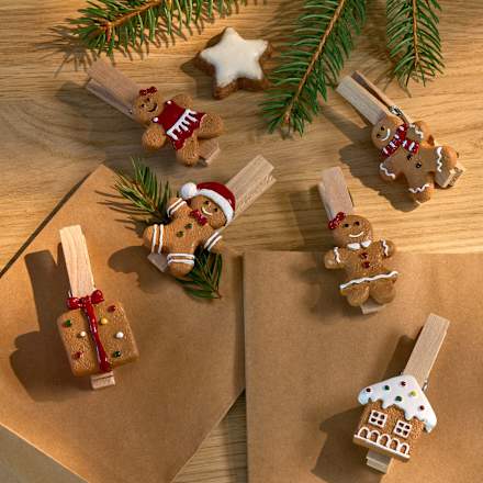Klammern Lebkuchenmännchen Dekorieren & Einrichten