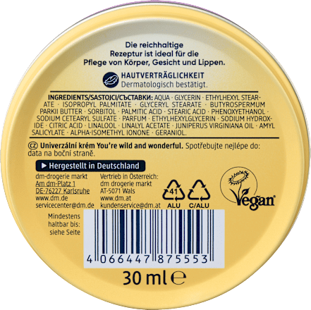 Pflegecreme You´re wild and wonderful  Balea