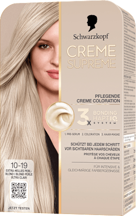 Haarfarbe 10-19 Extra-Helles Perlblond Schwarzkopf CREME SUPREME