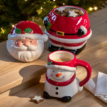 Keksdose aus Keramik Weihnachtsmann Dekorieren & Einrichten