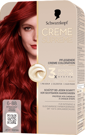 Haarfarbe 6-88 Intensivrot Schwarzkopf CREME SUPREME