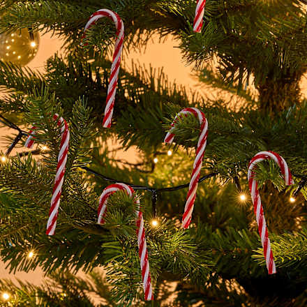 Zuckerstangen aus Kunststoff 6tlg Dekorieren & Einrichten