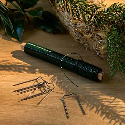 Basteldraht auf Holzspule, grün (0,65 mm) Dekorieren & Einrichten