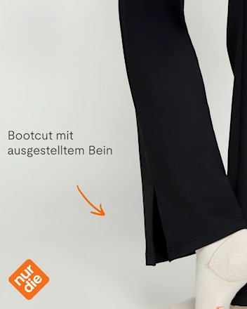 Flared Leggings mit warmem & weichem Innenfleece schwarz Gr. 40/42 nur die