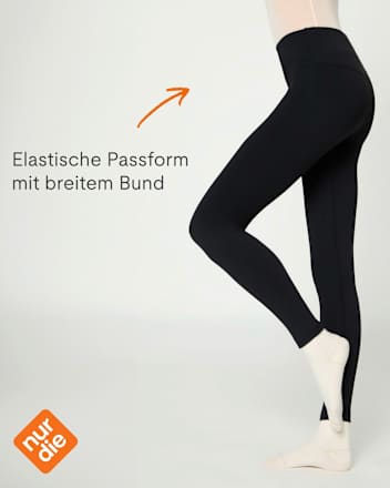 Leggings mit warmem & weichem Innenfleece schwarz Gr. 36/38 nur die