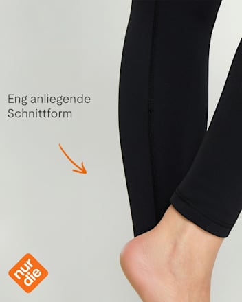 Leggings mit warmem & weichem Innenfleece schwarz Gr. 36/38 nur die