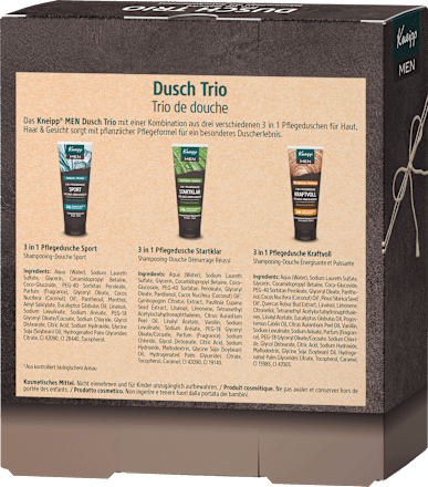 Geschenkset Men Dusch Trio 3tlg Kneipp