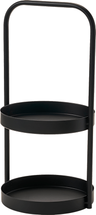 Metalletagere schwarz (30 cm) Dekorieren & Einrichten