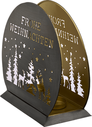 Teelichthalter "Frohe Weihnachten" Dekorieren & Einrichten