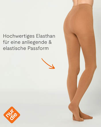 Strumpfhose Wohlig Warm amber Gr. 40/44, 100 DEN nur die