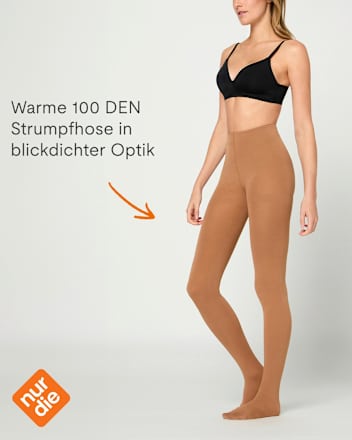 Strumpfhose Wohlig Warm amber Gr. 38/40, 100 DEN nur die