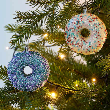 Kugel aus Kunststoff, Donut, blau BRAUNS-HEITMANN