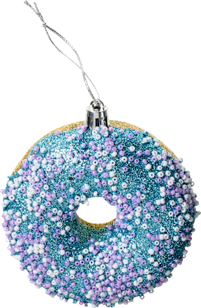 Kugel aus Kunststoff, Donut, blau BRAUNS-HEITMANN