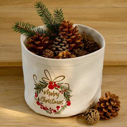 Stoffkorb "Merry Christmas" Vito & Joe