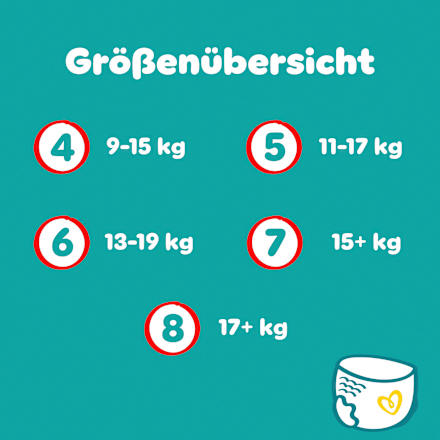 Baby Pants Gr. 8 Extra Large (17+ kg) Monatsbox Pampers baby-dry