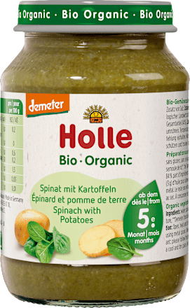 Gemüse Spinat mit Kartoffeln ab dem 5. Monat Holle