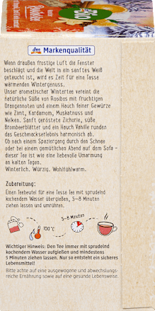 Herbata zimowa Rooibos (20 x 2g) dmBio