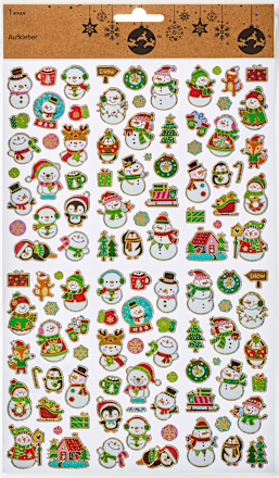 Aufkleber Schnee-/Weihnachtsmann Dekorieren & Einrichten