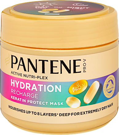 Hajpakolás Hydration Recharge Keratin Protect, rendkívül száraz hajra PANTENE PRO-V