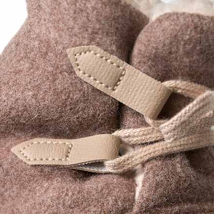 Schuhe mit Wolle & Futter, braun, Gr. 18/19 PUSBLU