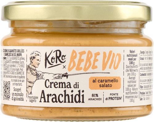 Crema di arachidi e caramello salato KoRo