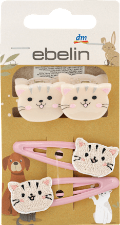 Detské sponky a štipce do vlasov - mačka ebelin