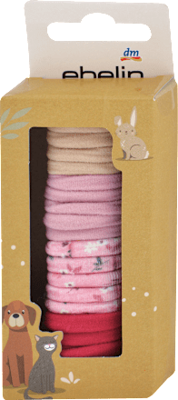 Detské gumičky do vlasov látkové - viacfarebné ebelin