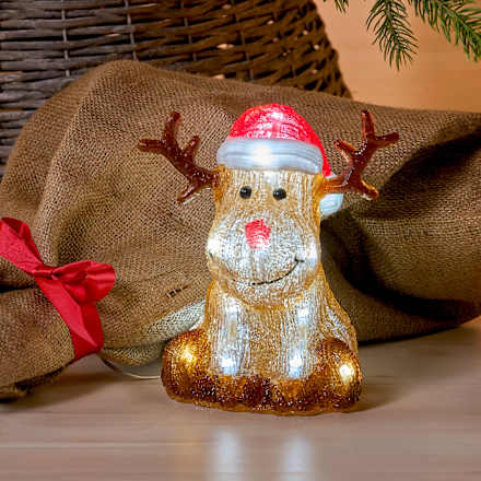 LED Rentier, braun-rot Dekorieren & Einrichten