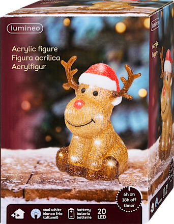 LED Rentier, braun-rot Dekorieren & Einrichten