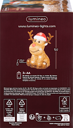 LED Rentier, braun-rot Dekorieren & Einrichten