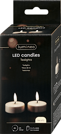 LED Teelichter mit Timer, maxi, warmweiß Dekorieren & Einrichten