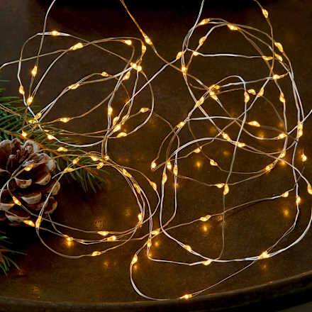 LED Lichterkette Micro Durawise, klassisch warm (100 er) Dekorieren & Einrichten