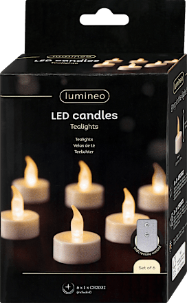 LED Teelichter mit Fernbedienung, warmweiß Dekorieren & Einrichten