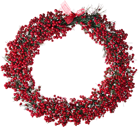 Tannenkranz mit Beeren, geeist Dekorieren & Einrichten