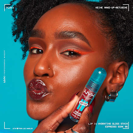 Lipgloss Lip IV Hydrating Gloss Serum 08 Drippin' in Rose  NYX PROFESSIONAL MAKEUP