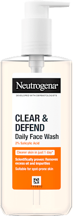 Čistiaci pleťový gél Clear & Defend s kyselinou salicylovou Neutrogena