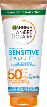 Sonnenmilch Sensitive Expert + LSF 50+ Garnier Ambre Solaire