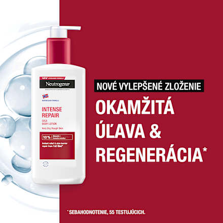 Regeneračné telové mlieko Intense Repair Cica Neutrogena