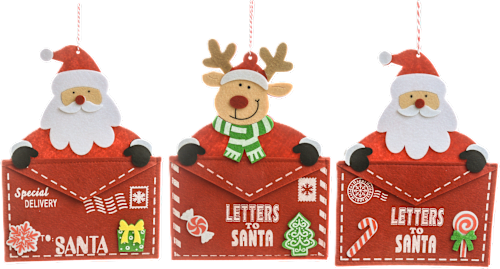 Pendente letterina natalizia assort. m HOME