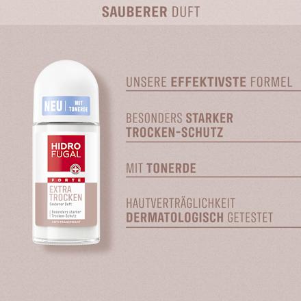 Antitranspirant Deo Roll-on Extra Trocken Hidrofugal