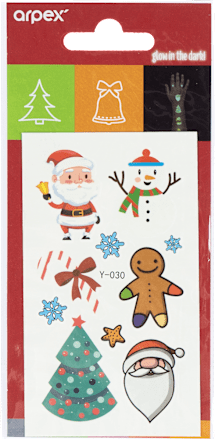 Świąteczne tatuaże świecące w ciemności Arpex
