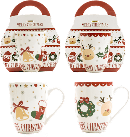 Tazza natalizia assort. m HOME